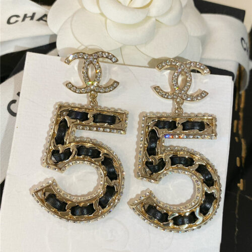 High Quality Luxury Chanel No. 5 Commemorative Earrings