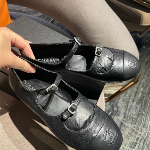 High Quality Luxury Chanel Lambskin Mary Jane Shoes product detail