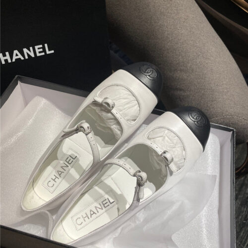 High Quality Luxury Chanel Lambskin Mary Jane Shoes – Style 19014 product detail