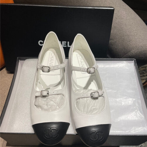 High Quality Luxury Chanel Lambskin Mary Jane Shoes – Style 19014 product detail