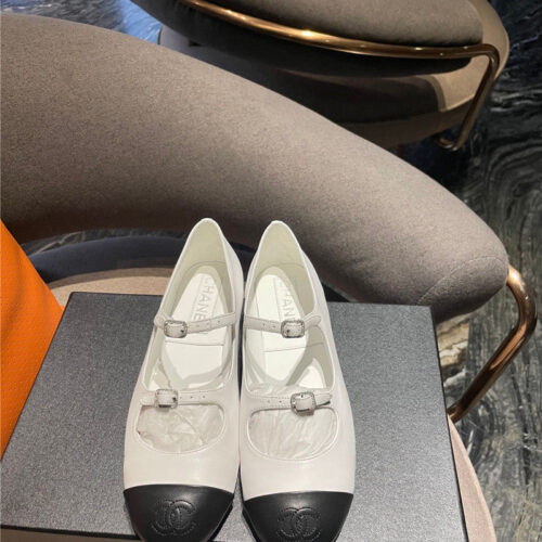High Quality Luxury Chanel Lambskin Mary Jane Shoes – Style 19014 product detail