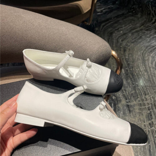High Quality Luxury Chanel Lambskin Mary Jane Shoes – Style 19014 product detail