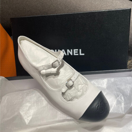 High Quality Luxury Chanel Lambskin Mary Jane Shoes – Style 19014 product detail
