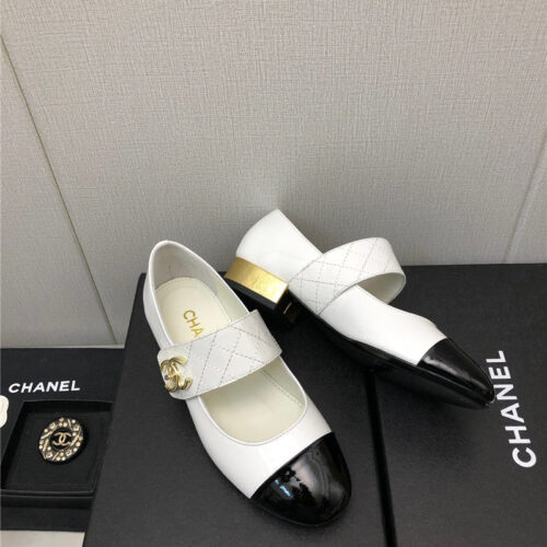 High Quality Luxury Chanel Classic Color Matching Elements Large Logo Shoes – Style 40390 product detail