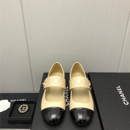 High Quality Luxury Chanel Classic Color Matching Elements Large Logo Shoes – Style 45478 product detail