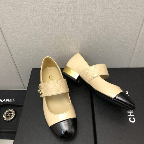 High Quality Luxury Chanel Classic Color Matching Elements Large Logo Shoes – Style 45478 product detail