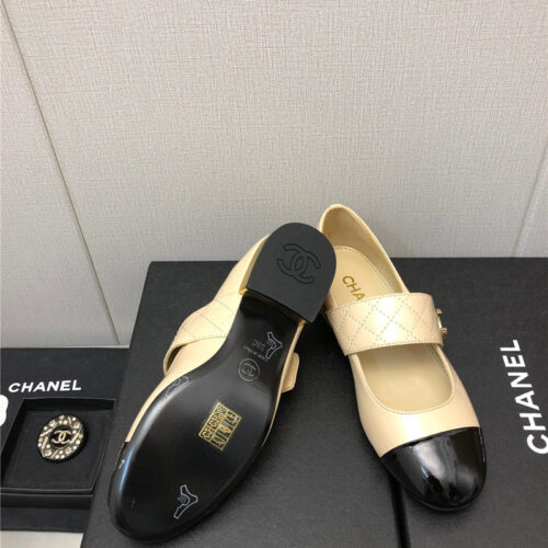 High Quality Luxury Chanel Classic Color Matching Elements Large Logo Shoes – Style 45478 product detail