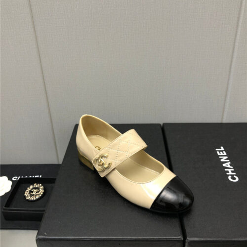 High Quality Luxury Chanel Classic Color Matching Elements Large Logo Shoes – Style 45478 alternate view
