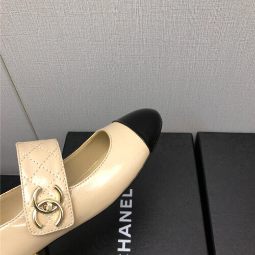 High Quality Luxury Chanel Classic Color Matching Elements Large Logo Shoes – Style 45478 product detail