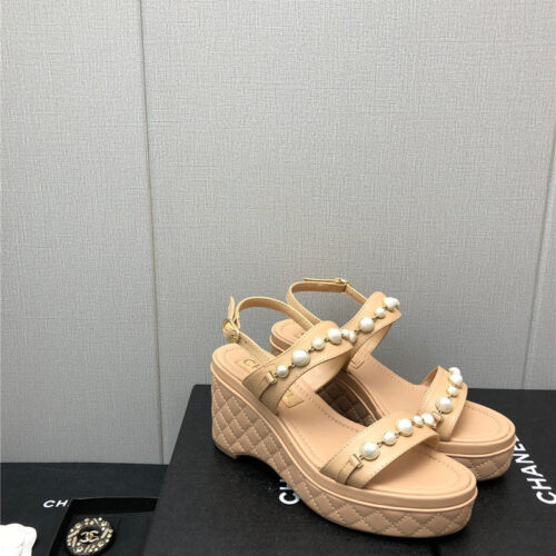 High Quality Luxury Chanel Pearl Series Slippers