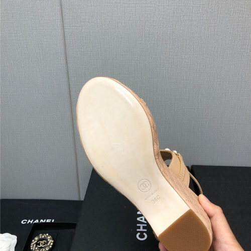 High Quality Luxury Chanel Pearl Series Slippers product detail