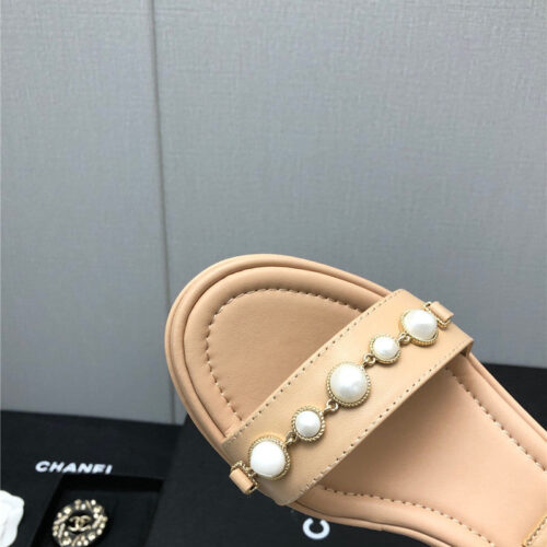 High Quality Luxury Chanel Pearl Series Slippers product detail