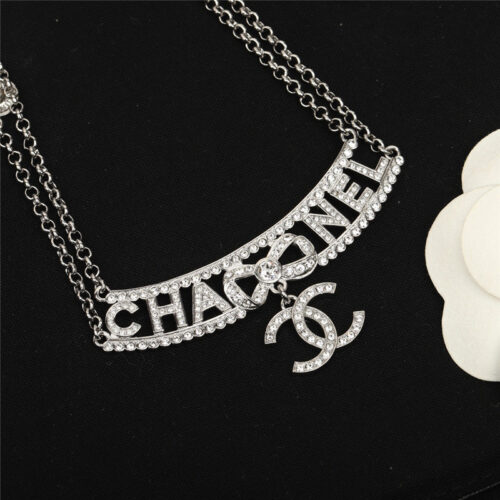 High Quality Luxury Chanel Fragrant Bow Double C Necklace product detail