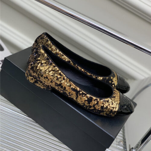 High Quality Luxury Chanel Latest Sequin Shoes – Style 07686 product detail