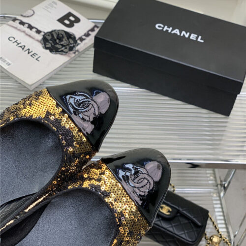 High Quality Luxury Chanel Latest Sequin Shoes – Style 07686 product detail