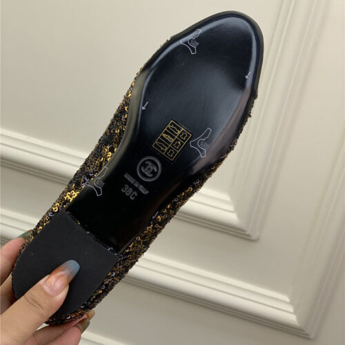 High Quality Luxury Chanel Latest Sequin Shoes – Style 07686 product detail
