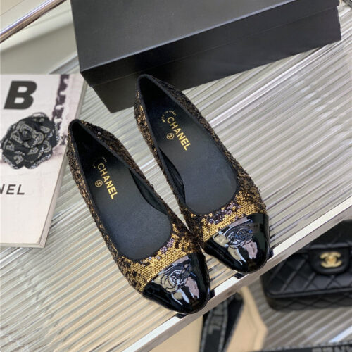 High Quality Luxury Chanel Latest Sequin Shoes – Style 07686 product detail