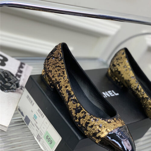 High Quality Luxury Chanel Latest Sequin Shoes – Style 07686 product detail