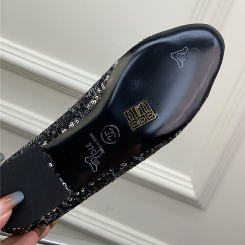 High Quality Luxury Chanel Latest Sequin Shoes – Style 76614 product detail