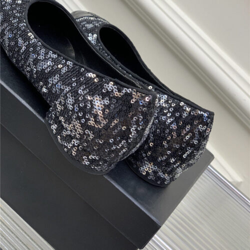 High Quality Luxury Chanel Latest Sequin Shoes – Style 76614 product detail