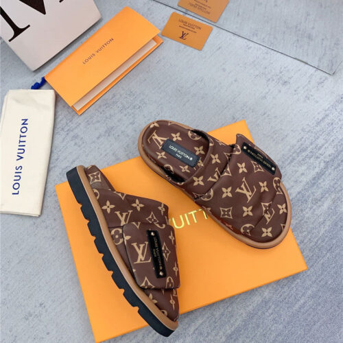 High Quality Luxury Louis Vuitton Early Spring Couple Bag Slippers – Style 16803 alternate view