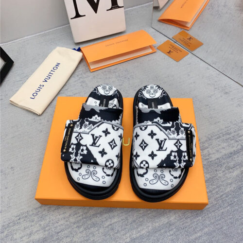 High Quality Luxury Louis Vuitton Early Spring Couple Bag Slippers – Style 51267 product detail