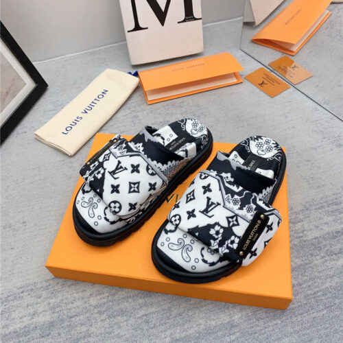 High Quality Luxury Louis Vuitton Early Spring Couple Bag Slippers – Style 51267 product detail