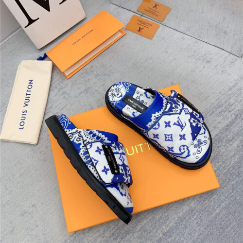 High Quality Luxury Louis Vuitton Early Spring Couple Bag Slippers – Style 85731 alternate view