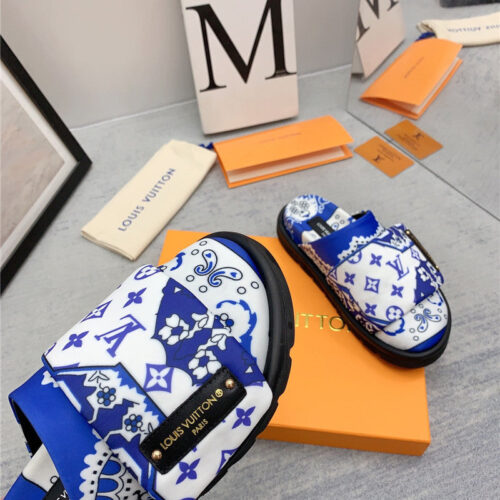 High Quality Luxury Louis Vuitton Early Spring Couple Bag Slippers – Style 85731 product detail