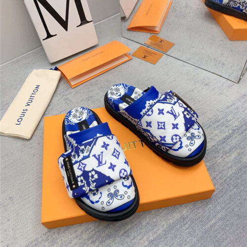High Quality Luxury Louis Vuitton Early Spring Couple Bag Slippers – Style 85731 product detail