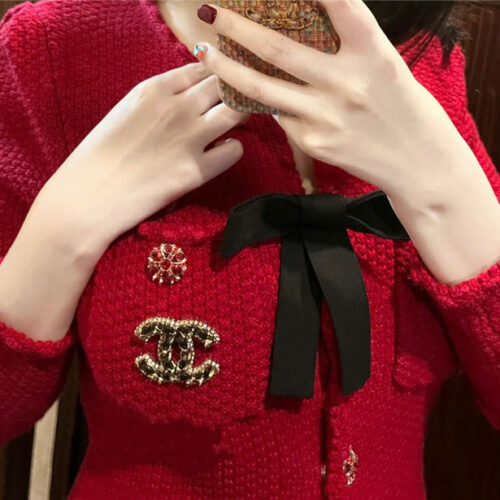 High Quality Luxury Chanel Double C Leather Brooch product detail