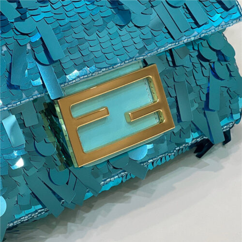 High Quality Luxury Fendi Sequins Mini Baguette Bag – Style 32694 product detail