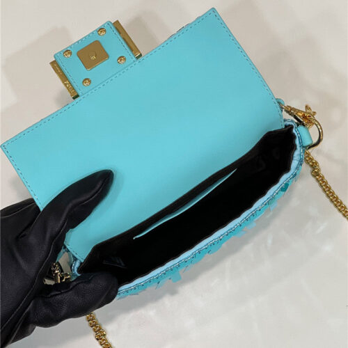 High Quality Luxury Fendi Sequins Mini Baguette Bag – Style 32694 product detail