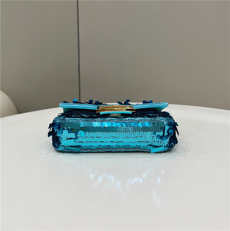 High Quality Luxury Fendi Sequins Mini Baguette Bag – Style 32694 product detail