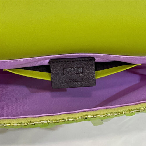 High Quality Luxury Fendi Sequins Mini Baguette Bag product detail