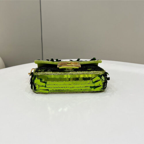 High Quality Luxury Fendi Sequins Mini Baguette Bag product detail