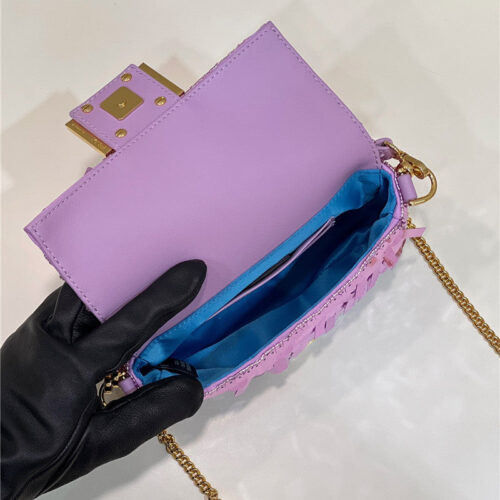 High Quality Luxury Fendi Sequins Mini Baguette Bag – Style 32698 product detail
