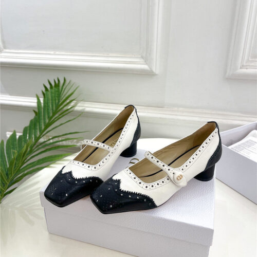 High Quality Luxury Chanel Square Toe Punching Shoes – Style 30342
