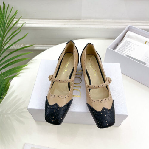 High Quality Luxury Chanel Square Toe Punching Shoes product detail