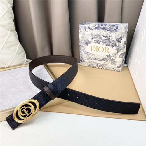 High Quality Luxury Dior Original Single With Original Buckle Head Belt