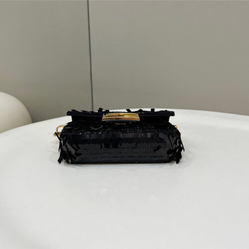 High Quality Luxury Fendi Sequins Mini Baguette Bag – Style 32696 product detail