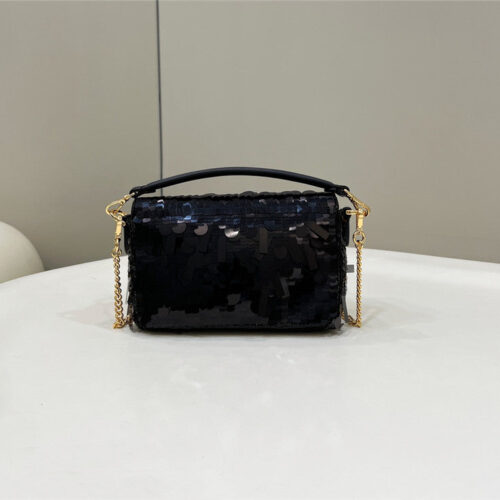 High Quality Luxury Fendi Sequins Mini Baguette Bag – Style 32696 alternate view