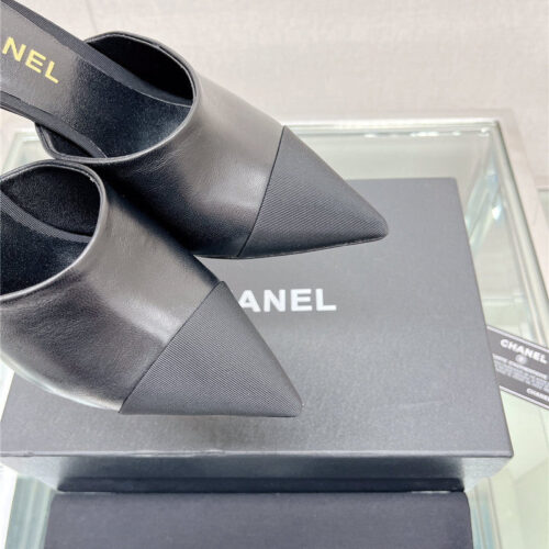 High Quality Luxury Chanel Pearl High Heel Slippers product detail