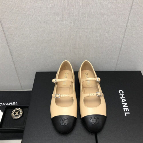 High Quality Luxury Chanel Classic Color Block Logo Shoes – Style 21190 alternate view