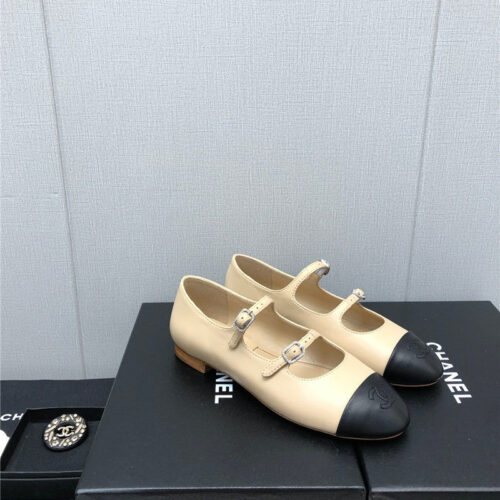 High Quality Luxury Chanel Classic Color Block Logo Shoes – Style 21190