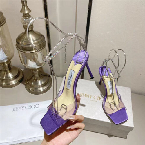 High Quality Luxury Jimmy Choo Spring And Summer Crystal Chain Pumps – Style 97367 product detail