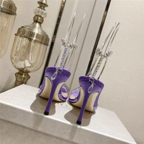 High Quality Luxury Jimmy Choo Spring And Summer Crystal Chain Pumps – Style 97367 product detail