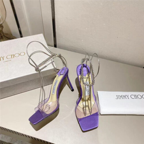 High Quality Luxury Jimmy Choo Spring And Summer Crystal Chain Pumps – Style 97367 product detail