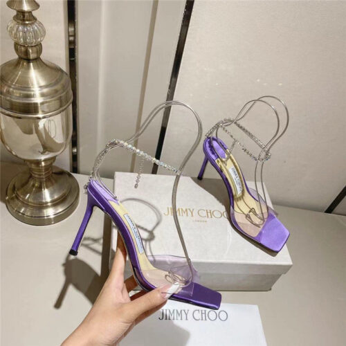 High Quality Luxury Jimmy Choo Spring And Summer Crystal Chain Pumps – Style 97367