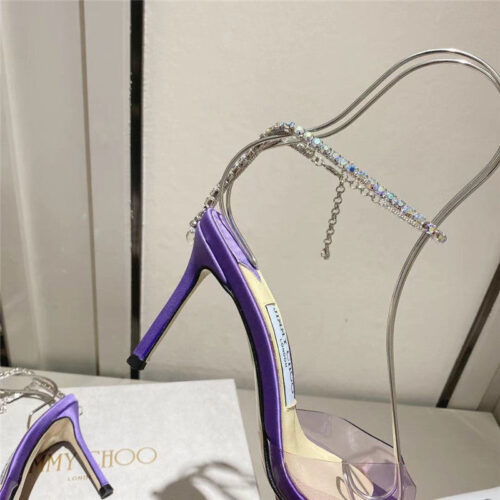 High Quality Luxury Jimmy Choo Spring And Summer Crystal Chain Pumps – Style 97367 product detail